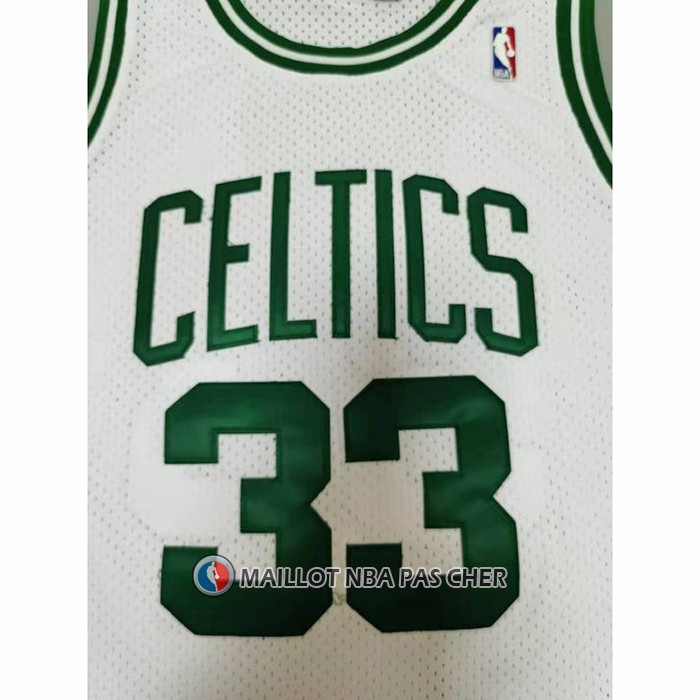 Maillot Boston Celtics Larry Bird NO 33 Mitchell & Ness 1985-86 Blanc